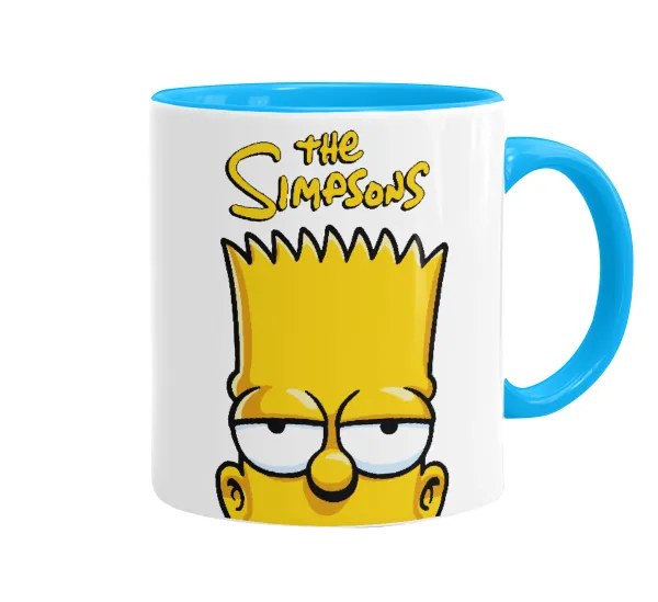 The Simpsons Bart — Κούπα χρωματιστή γαλάζια, κεραμική, 330ml