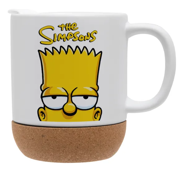 The Simpsons Bart — Κούπα, κεραμική με βάση φελού και καπάκι (ΜΑΤ), 330ml