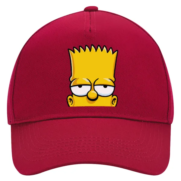 The Simpsons Bart — Καπέλο Ενηλίκων Ultimate ΚΟΚΚΙΝΟ, (100% ΒΑΜΒΑΚΕΡΟ DRILL, ΕΝΗΛΙΚΩΝ, UNISEX, ONE SIZE)
