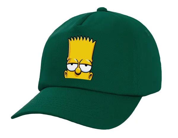 The Simpsons Bart — Twill Καπέλο παιδικό Bottle Green (100% ΒΑΜΒΑΚΕΡΟ, ΠΑΙΔΙΚΟ, UNISEX)