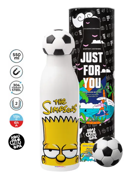 The Simpsons Bart — Soccer Metal mug thermos, double wall, 550ml