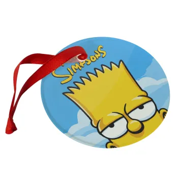 The Simpsons Bart, Christmas ornament glass 9cm