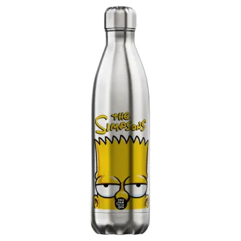 The Simpsons Bart, Inox (Stainless steel) hot metal mug, double wall, 750ml
