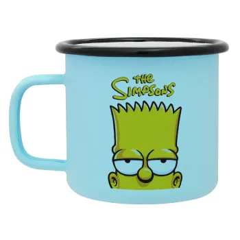 The Simpsons Bart, Κούπα Μεταλλική εμαγιέ ΜΑΤ σιέλ 360ml
