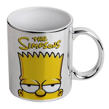 The Simpsons Bart, Κούπα κεραμική, ασημένια καθρέπτης, 330ml