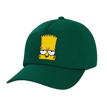 The Simpsons Bart, Twill Καπέλο παιδικό Bottle Green (100% ΒΑΜΒΑΚΕΡΟ, ΠΑΙΔΙΚΟ, UNISEX)
