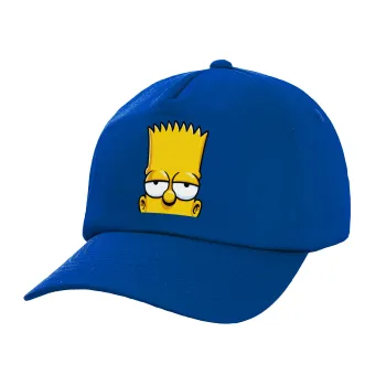 The Simpsons Bart, Twill Καπέλο παιδικό ΜΠΛΕ (100% ΒΑΜΒΑΚΕΡΟ, ΠΑΙΔΙΚΟ, UNISEX)