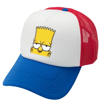 The Simpsons Bart, Καπέλο Ενηλίκων Soft Trucker με Δίχτυ Red/Blue/White (POLYESTER, ΕΝΗΛΙΚΩΝ, UNISEX, ONE SIZE)