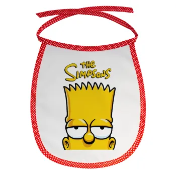 The Simpsons Bart, Σαλιάρα μωρού αλέκιαστη με κορδόνι Κόκκινη