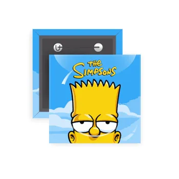The Simpsons Bart, Κονκάρδα παραμάνα τετράγωνη 5x5cm
