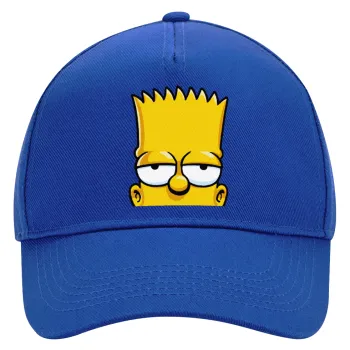 The Simpsons Bart, Ultimate Adult Hat BLUE, (100% COTTON DRILL, ADULT, UNISEX, ONE SIZE)
