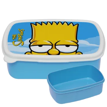 The Simpsons Bart, ΜΠΛΕ παιδικό δοχείο φαγητού (lunchbox) πλαστικό (BPA-FREE) Lunch Βox M18 x Π13 x Υ6cm