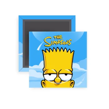 The Simpsons Bart, Μαγνητάκι ψυγείου τετράγωνο διάστασης 5x5cm