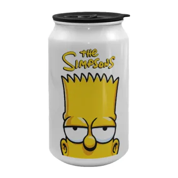 The Simpsons Bart, Κούπα ταξιδιού μεταλλική με καπάκι (tin-can) 500ml