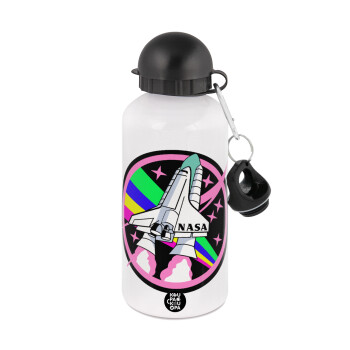 NASA pink, Metal water bottle, White, aluminum 500ml