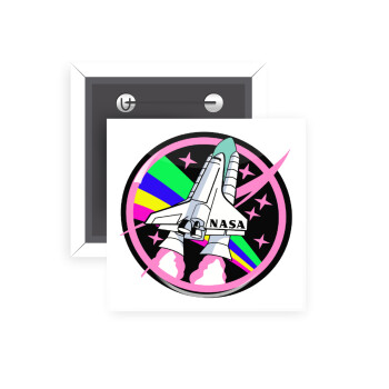 NASA pink, Κονκάρδα παραμάνα τετράγωνη 5x5cm