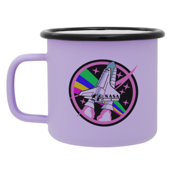 NASA pink, Κούπα Μεταλλική εμαγιέ ΜΑΤ Light Pastel Purple 360ml