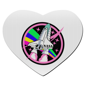 NASA pink, Mousepad heart 23x20cm
