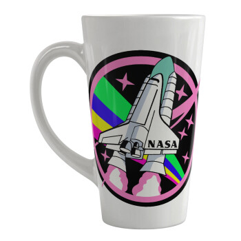 NASA pink, Κούπα κωνική Latte Μεγάλη, κεραμική, 450ml