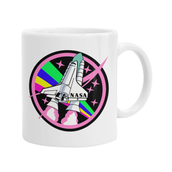 NASA pink, Ceramic coffee mug, 330ml (1pcs)