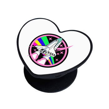 NASA pink, Phone Holders Stand  καρδιά Μαύρο Βάση Στήριξης Κινητού στο Χέρι
