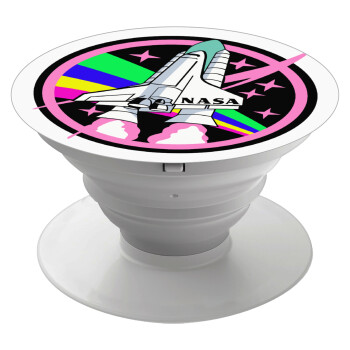 NASA pink, Phone Holders Stand  Λευκό Βάση Στήριξης Κινητού στο Χέρι