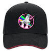 DRILL Adult Ultimate Hat BLACK/RED, (100% COTTON, ADULT, UNISEX, ONE SIZE)