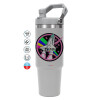 GREY color, 890ml (30oz) stainless Steel Tumbler with Handle