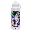 1L Stainless Steel Thermal Bottle with Phone Holder & Double Wall Insulation