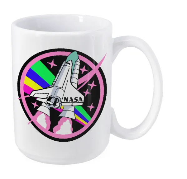 NASA pink — Mega mug, ceramic, 450ml