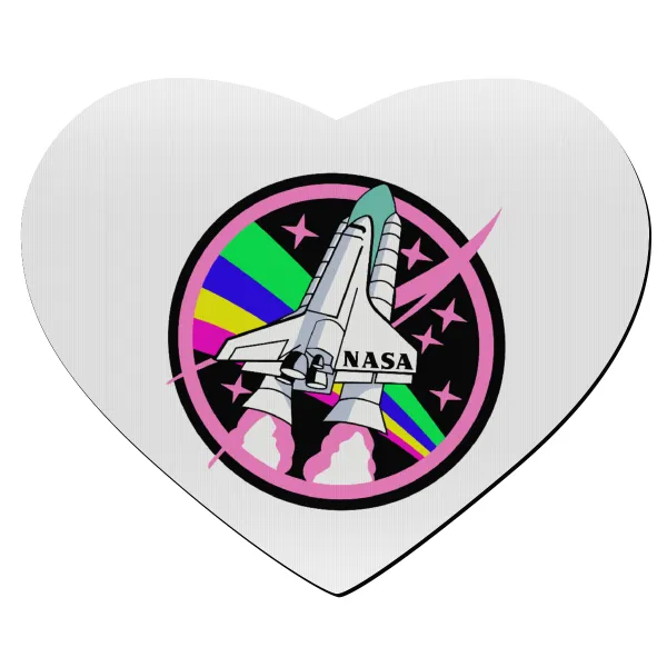 NASA pink — Mousepad heart 23x20cm