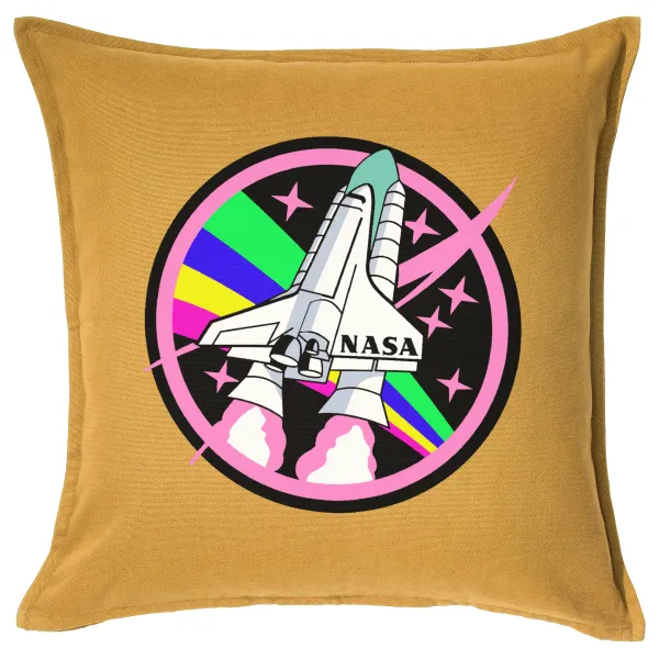 NASA pink — Sofa cushion YELLOW 50x50cm includes filling