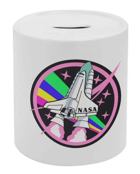 NASA pink — Κουμπαράς πορσελάνης με τάπα