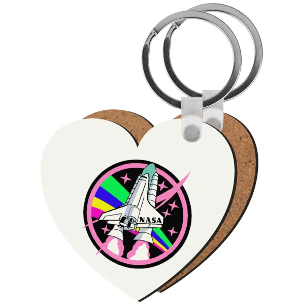 NASA pink — Ξύλινο καρδιά