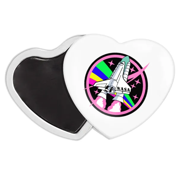 NASA pink — Μαγνητάκι καρδιά (57x52mm)