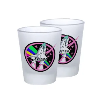 NASA pink, Σφηνοπότηρα γυάλινα 45ml του πάγου (2 τεμάχια)