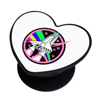 NASA pink, Phone Holders Stand  καρδιά Μαύρο Βάση Στήριξης Κινητού στο Χέρι