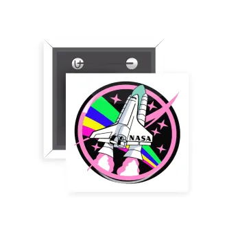 NASA pink, Κονκάρδα παραμάνα τετράγωνη 5x5cm