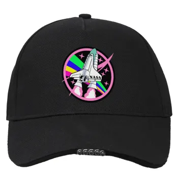 NASA pink, Work & Activity LED Light Cap – Perfect for Night & Low Light Conditions (100% COTTON, ADULT, UNISEX)