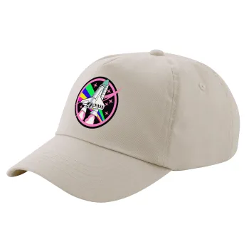 NASA pink, SAND Adult Cap Cotton (UNISEX, ONE SIZE)