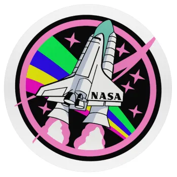 NASA pink, Mousepad Στρογγυλό 20cm