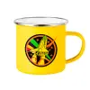 Yellow Enamel Metallic Cup 360ml