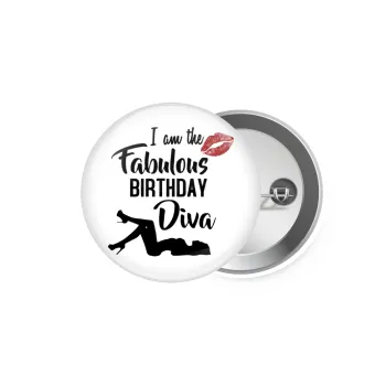 I am the fabulous Birthday Diva, Κονκάρδα παραμάνα 5.9cm