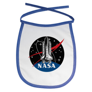 NASA Badge, Σαλιάρα μωρού αλέκιαστη με κορδόνι Μπλε