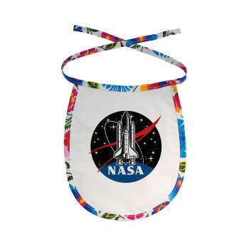 NASA Badge, Σαλιάρα μωρού αλέκιαστη με κορδόνι Χρωματιστή