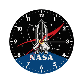 NASA Badge, Ρολόι τοίχου ξύλινο (20cm)