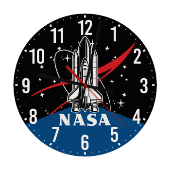 NASA Badge, Ρολόι τοίχου ξύλινο (30cm)