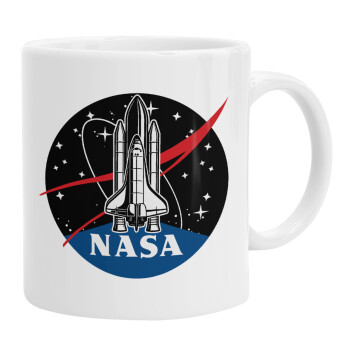 NASA Badge, Ceramic coffee mug, 330ml (1pcs)