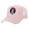 Structured Trucker Children's Hat, with Mesh, PINK (100% COTTON, CHILDREN'S, UNISEX, ONE SIZE)