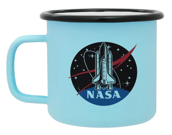 NASA Badge — Κούπα Μεταλλική εμαγιέ ΜΑΤ σιέλ 360ml